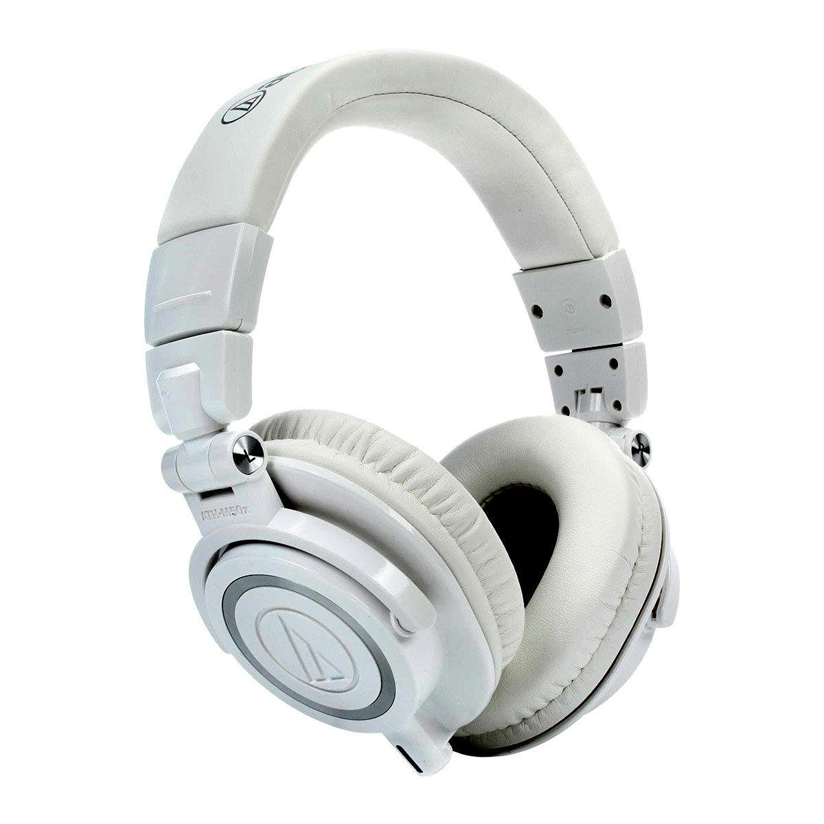 Audio Technica ATH M50X Pro Studio Monitor Headphones In White audio-technica-ath-m50x-pro-studio-monitor-headphones-in-white